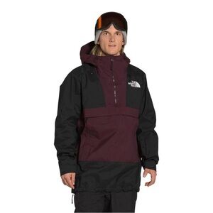 The North Face Silvani Shell Anorak Jacket Coat Ski Black/Red Maroon Sz M NWT